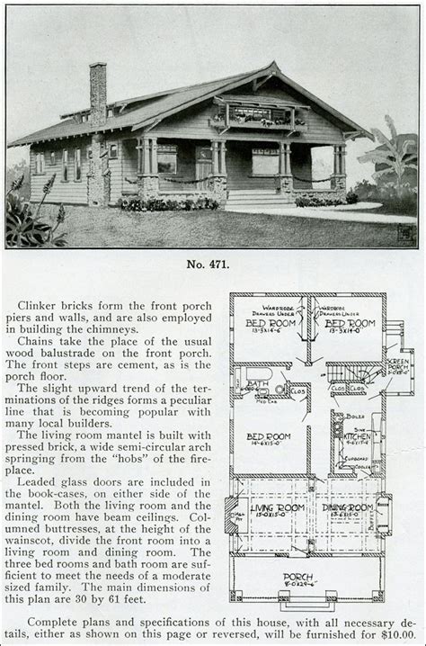 House plans envisioned by designers and architects — chosen by you. Japanese style bungalow - 1910 - Henry Wilson - Bungalow house