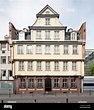Goethe House, birthplace of Johann Wolfgang Goethe, Goethe Museum Stock ...