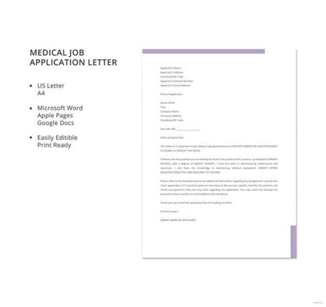 A variety of job applications samples and various other types of application letters this site offers you a huge variety of sample letters and applications. 9+ Job Application Letters For Nurse - 9+ Free Word, PDF ...