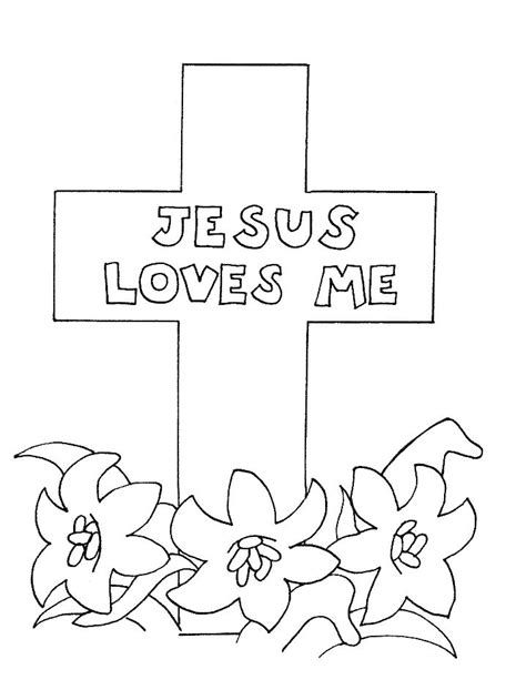 Christian Cross Coloring Pages At Getdrawings Free Download