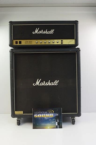 Marshall 1992 Jcm 800 Bass Series 100 Watt Amplifier Head And Reverb