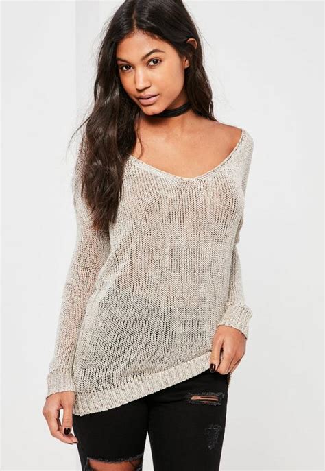 Nude Harness Detail Sweater Missguided