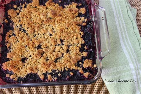 Lyndas Recipe Box Blueberry And Blackberry Crisp