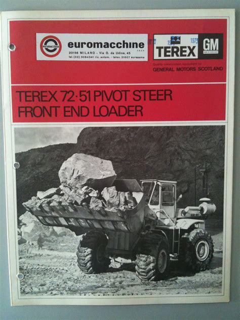 Earthmoving Machinery Sales Brochures Terex Gm Wheel Loader 72 51 521