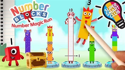Numberblocks Explore Counting Continues Number Magic Run Part 2 Youtube