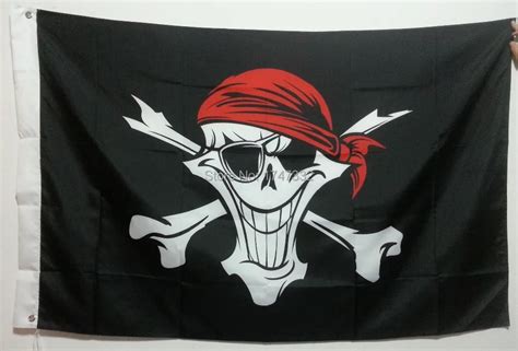 Pirate Flag Custom Jolly Roger Confederate Biker Skull Flag Hot Sell