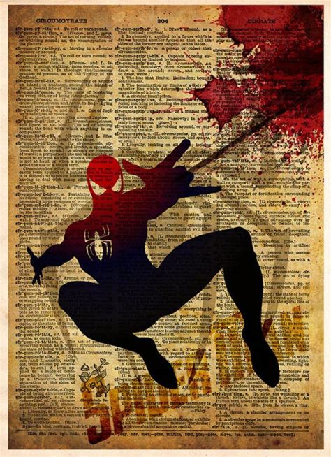Spider Man Vintage Pop Art Print Retro Super Hero Art Etsy In 2021