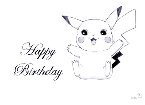 Birthday Pikachu By Missstyx On Deviantart