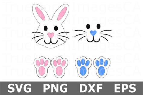 If you wish to use our design, it is only $3 per bundle/design for a commercial use (up to 500 physical products or for any other business usages, such as logo. Bunny Face and Feet - An Easter SVG Cut File