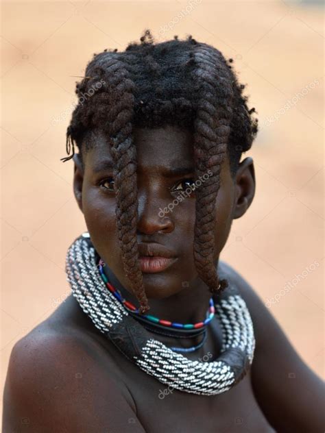 Himba Menina Retrato Namíbia — Fotografia De Stock Editorial © Znm666