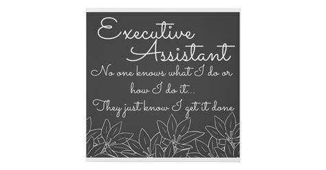 Executive Assistant No One Know What I Do Faux Canvas Print