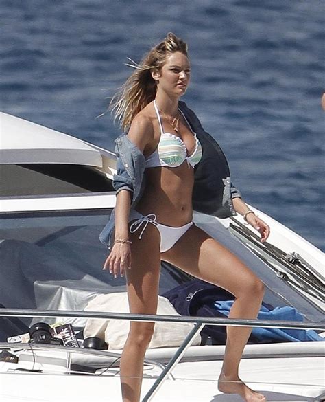 Candice Swanepeol Strikes A Pose For A Victorias Secret Swimsuit Shoot