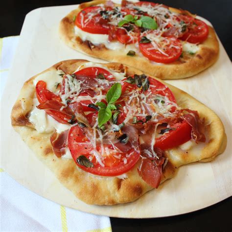 Naan Bread Margherita Pizza With Prosciutto Recipe Allrecipes