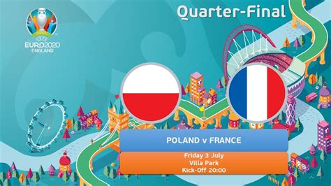 Both bbc and itv will show the euro 2020 final on 12 july at wembley. UEFA Euro 2020 England - Quarter-Final - Poland v France - YouTube