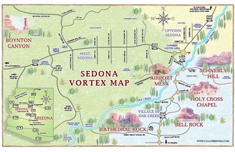Sedona Arizona Map With Cities United States Map