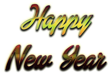 Happy New Year Word Art Png Download Image Png Arts