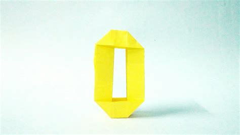 Origami Numbershow To Make Origami Number 0 Youtube