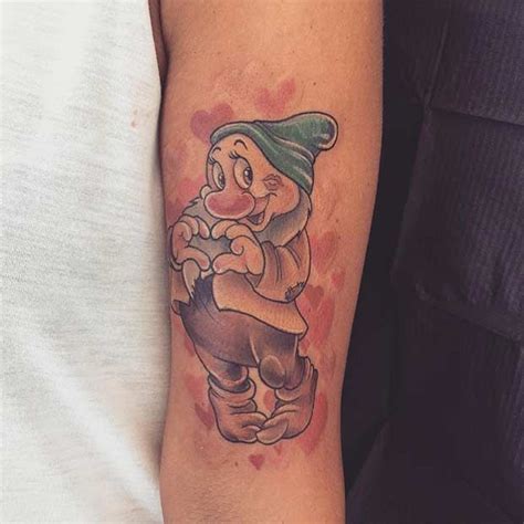 Snow White And The Seven Dwarfs Tattoo Idea Bashful Cute Disney