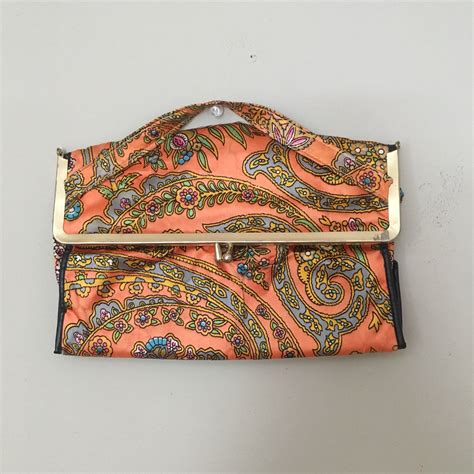 Vintage Purse Orange Purse Clutch hand purse Paisley | Etsy | Vintage purse, Orange purse 