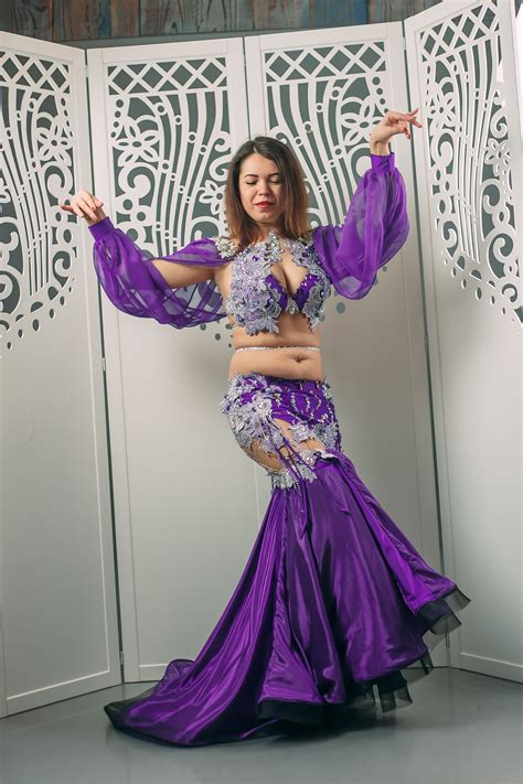 Danza Oriental Purple Bellydance Costume Belly Dance Belly Dance