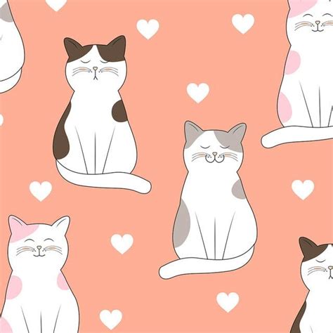 Wallpaper Kucing Pink Imut Gambar Kartun Comel Gambar Kartun Kucing