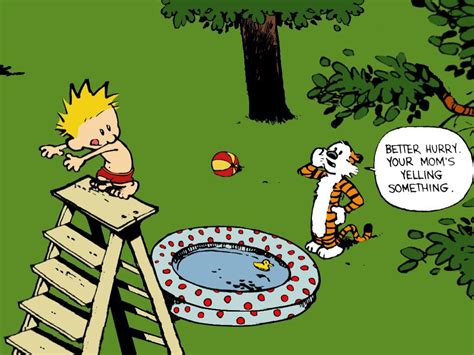 Calvin And Hobbes The More I See The More Nervous I Get About My Son