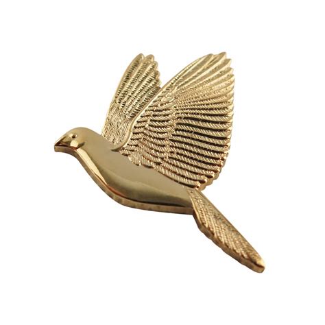 Custom Made Peace Dove Lapel Pin For Sale Personalized Peace Dove Pin