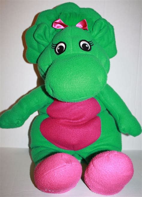 Apple.co/2nw5hpd baby shark plush toy.barney baby bop green tv dinosaur 14 plush soft toy stuffed animal. BABY BOP Big 30" Plush Soft Toy FLEECE PILLOW Doll Barney Cuddly Dinosaur Friend #Barney ...