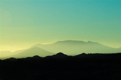 Silhouette Of Mountains Under Blue Sky · Free Stock Photo