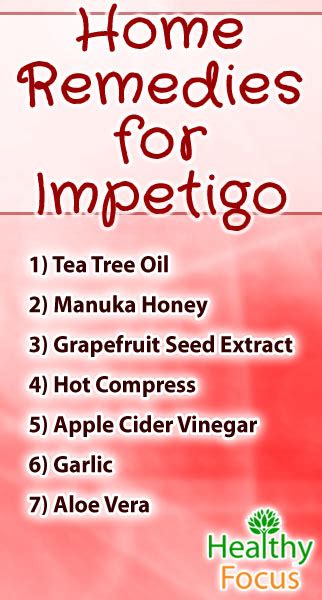 7 Proven Home Remedies For Impetigo Healthy Focus