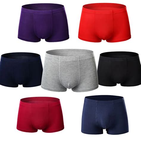 New 4pcslot Mens Underwear Boxers Bamboo Fiber Male Panties Comfortab