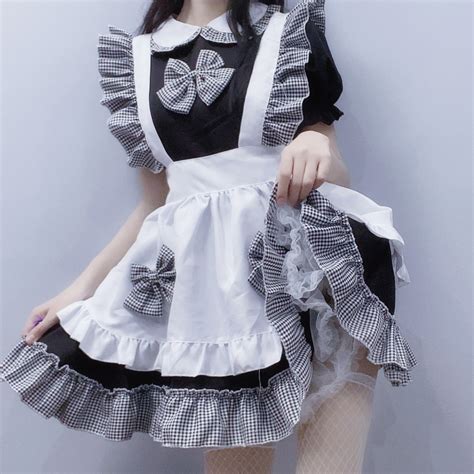 cosplay japanese net red sexy cat maid costume uniform suit costume anime costume black and