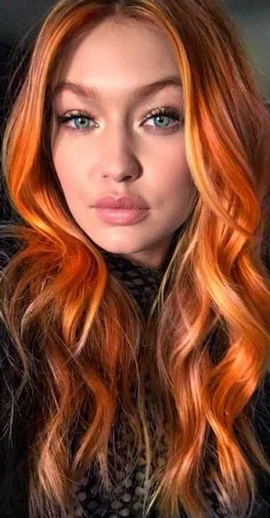 Pin By Linda Sims On ♥ Colorful Hair To Dye For ♥ Red Orange Hair