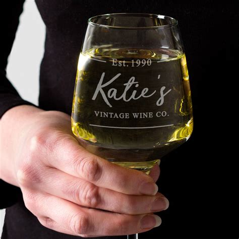 Personalised Wine Glass For Her By Dust And Things