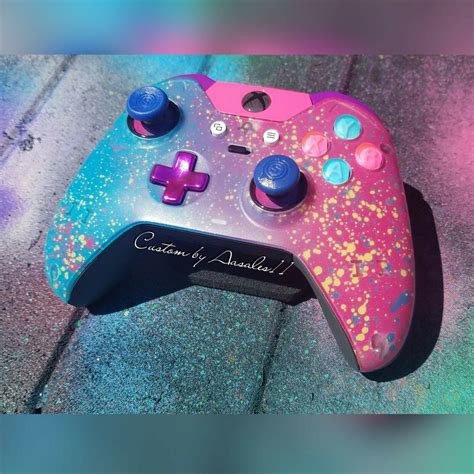 Xbox One Elite Wireless Controller Custom Sweetarts With Blue Etsy In Xbox One Video