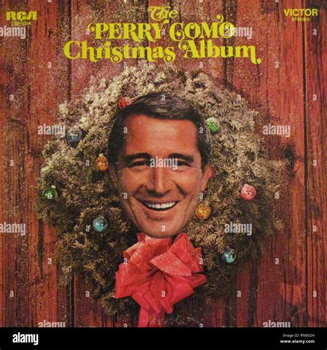 Vintage Christmas Vinyl Lp Cover Perry Como Christmas Album 1968 Stock