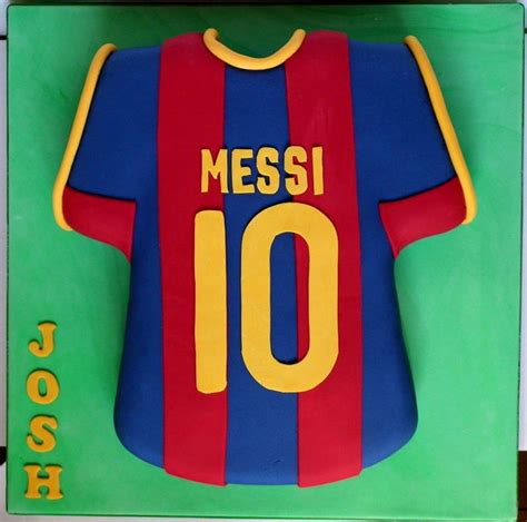 Messi Football Shirt Cake Cake By Dollybird Bakes Shirt Cake