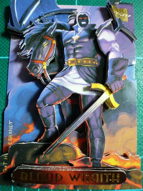 014 Blood Wraith 001 In Cliff Moores Marvel Masterpieces 94 3d Art