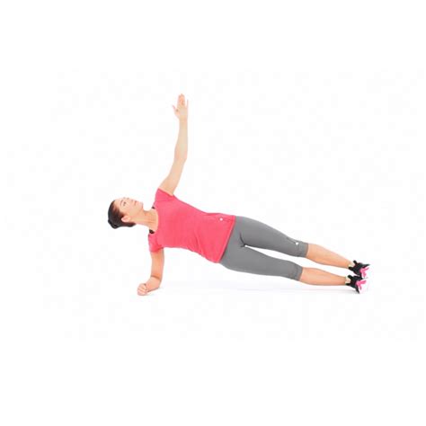 Side Plank With Reach Under Exercise Video Guide Muscle And Fitness