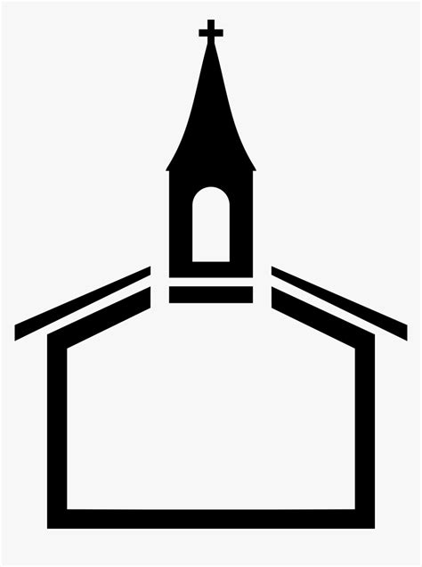 Church Clip Art Black White