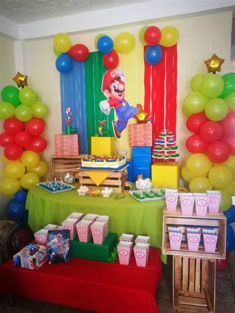 Fiesta Niños 🎉 Mario Bros Fiesta De Cumpleaños De Mario Fiesta De