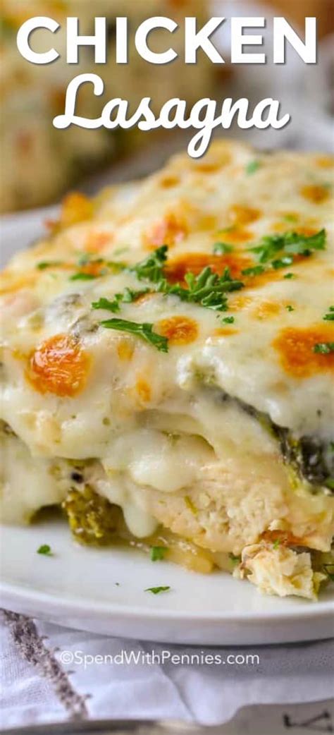 Maybe you would like to learn more about one of these? Chicken Lasagna {Family Favorite} - Spend With Pennies