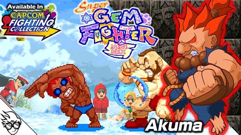 super gem fighter mini mix pocket fighter arcade 1997 akuma [playthrough longplay] youtube