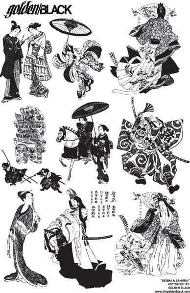 Japanese people vectors eps | UIDownload