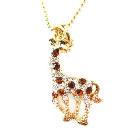 Check spelling or type a new query. Classic Giraffe Shaped Rhinestone Animal Inspired Pendant Necklace in Gold · DOTOLY Animal ...