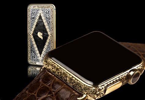 Legend Unveils First Hand Engraved Luxury Apple Watch Gold Apple
