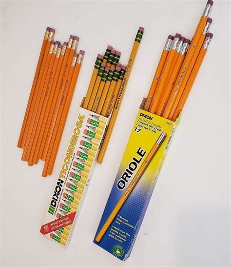 Vintage 31 Unsharpened Pencils Dixon Ticonderoga Pack No 2 Oriole