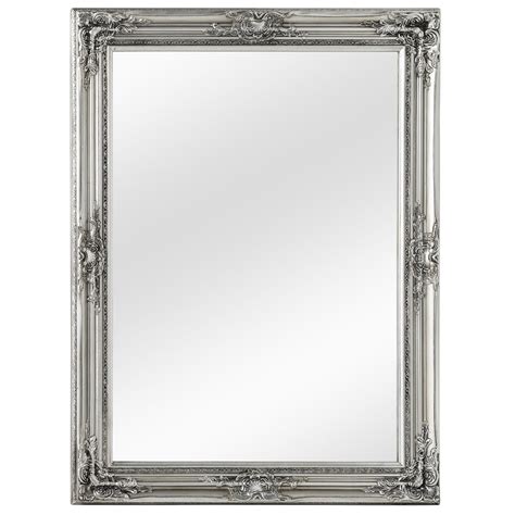 Antique French Style Silver Classic Wall Mirror | Bedroom Furniture