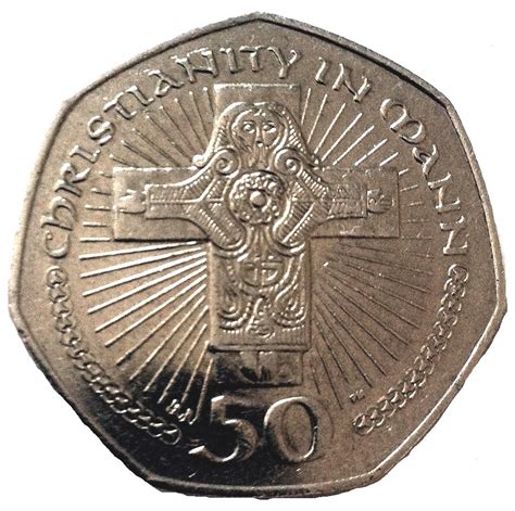 50 Pence Elizabeth Ii 4th Portrait Isle Of Man Numista