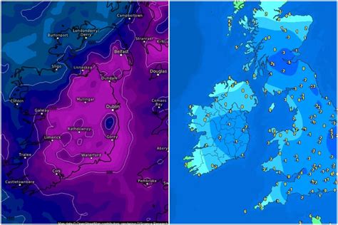 Ireland Weather Met Eireanns Snow And Ice Warning For Three Counties Kicks In As Temperatures